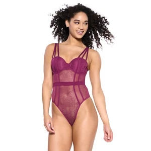 Felina NEW Lace Bodysuit Color Black Lily Size L - Picture 1 of 4