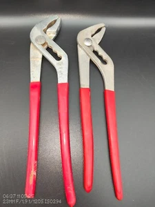 Set of 2 Lock Groove Joint Pliers - Ready to Work - Good Condition - Picture 1 of 7