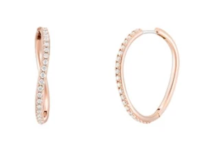 J.Estina Jete Earrings JJJTEQ0BF139SR000 Silver 925 Rose Gold Plated Cubic Zirco - Picture 1 of 9