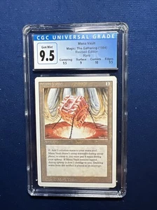 MTG Revised Mana Vault CGC 9.5 GEM MINT (Blue Label 10) (with 10 corners) 1994 - Picture 1 of 2