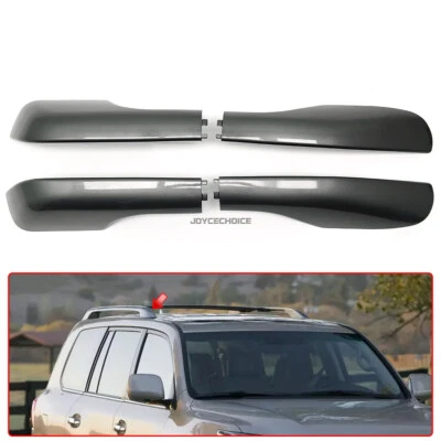 Protector de riel de techo de coche 4 piezas cubierta de extremo de barra carcasa de pierna para Lexus LX570 2008-2015 Foto 1 de 4