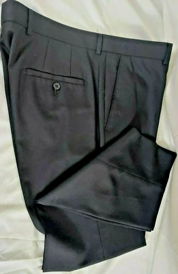 LINEA NATURALE Men's Black Dress Pants 36  Flat Front - Image 1 of 4