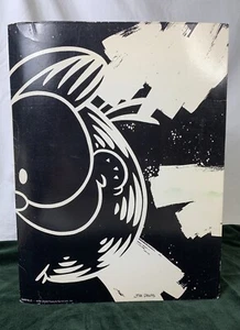 Carpeta portafolio vintage Garfield Mead negro/blanco 1978 LEER - Imagen 1 de 8