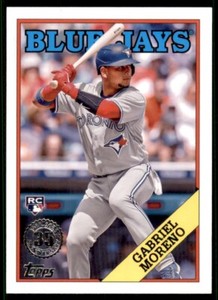 2023 Series 1 1988 Topps Baseball #T88-14 Gabriel Moreno - Toronto Blue Jays