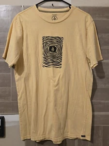 Y2K Volcom Shirt Mens Size Medium Yellow Skate - Picture 1 of 5