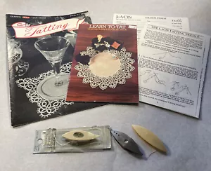 3 Tatting Shuttles - Bates/Boye & Clark's/J&P Coats Tatting Books, #229 & 240A - Picture 1 of 7