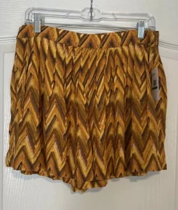 Jessica Simpson Shorts Damengröße Large Ikat Chevron fließender Seitenreißverschluss neu mit Etikett " - Bild 1 von 8