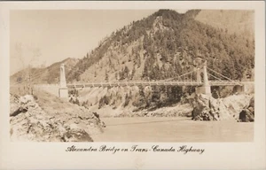 RPPC Alexandra Bridge Trans Canada Highway Fraser Canyon BC photo postcard A935 - Picture 1 of 2