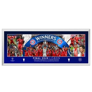 2020 Champions League Final Bayern Munich v PSG Panoramic Framed Print Range - Picture 1 of 8