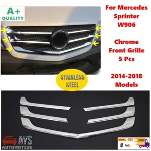 For Mercedes Sprinter W906 Chrome Front Grille. Model 2014-2018. Stainless Steel - Bild 1 von 7