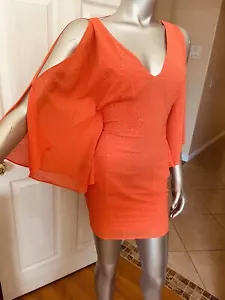 NEU MIT ETIKETT BEBE VERZIERTES SCHULTERFREIES KLEID $ 159 GRÖSSE XS - Bild 1 von 12
