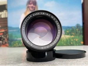 Carl Zeiss Jena PANCOLAR 1.8/80 80mm 1.8 Auto MC DDR Objektiv Lens M42 mint - Picture 1 of 21