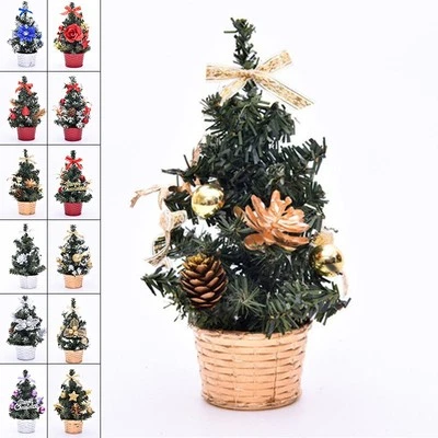 Vibrant Miniature Christmas Tree 20cm Artificial Festive Tabletop Ornament - Image 1 of 4