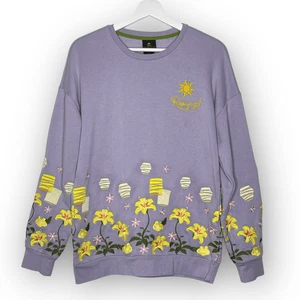 Disney Tangled Rapunzel besticktes Sweatshirt mit Rundhalsausschnitt BoxLunch exklusiv Small - Bild 1 von 11