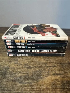 James Bliss lot of 6 paperback books from Original Star Trek Series, 1-4 & 10-11 - Picture 1 of 2