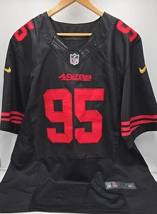 NFL San Francisco 49ers Football #95 On Field Carradine Game Jersey Size 52 - Picture 1 of 9