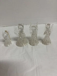 Lot of 4 Crystal Angel Christmas Ornaments - Picture 1 of 7