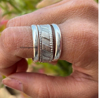 Stacking Ring Set, Dainty Ring, Handmade Minimalist Ring, 925 Sterling All Size - Image 1 of 4