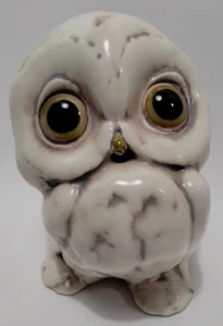 Vintage Freeman & Mcfarlin signierte kalifornische Keramik Blattgold Eule 5,5 Zoll MCM - Bild 1 von 9