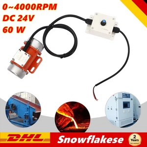 Motore Vibrante 60W Motore Vibratore Asincrono Motore Vibratore con Regolatore di Velocità - Foto 1 di 16