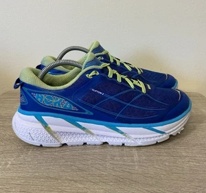 Scarpe da corsa attive Hoka One One Clifton 2 blu verde da donna taglia 9,5 - Foto 1 di 10