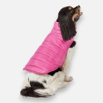 Top Paw Berry Puffer Fleece Lined Dog Jacket Coat Vest Size Large‎ Winter Spring - Image 1 of 4