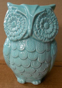 Utensilienhalter Weltmarkt Keramik Türkis Aqua/Blau Eule - Bild 1 von 6