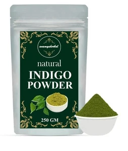 100% PURE INDIGO LEAVES POWDER FOR BLACK HAIR DYE ORGANIC Natural - FREE SHIP - Picture 1 of 8