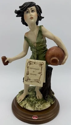 CAPODIMONTE Boy With Jug and Vase by DEAR Sculpture Artistiche Italy - Image 1 of 4