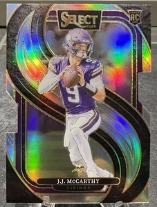2024 Panini Select - Premier Level J.J. McCarthy #134 Silver Prizm Die-Cut (RC) - Picture 1 of 2