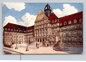 Neues Rathaus Kassel Germany Vintage Postcard with Clock Tower and Fountain - Picture 1 of 2