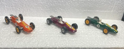 MATCHBOX #19 LOTUS 3 COCHES 3 COLORES NARANJA MORADO Y VERDE PRECIOSO Foto 1 de 4