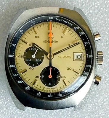DE COLECCIÓN LEMANIA 17J 1341cal. RELOJ PULSERA CRONÓGRAFO AUTOMÁTICO INCREÍBLE HALLAZGO Foto 1 de 4