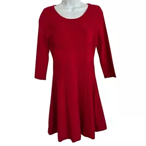 Worthington M Rojo Pullover Tejido Suéter Patinador Vestido Oficina Sirena San Valentín - Imagen 1 de 14