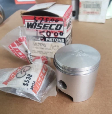 Pistón Wiseco Yamaha 1976-1980 YZ80 de colección 0,60 anillos y circlips 457P6 Foto 1 de 4