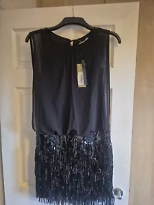 Bnwt Coast Sequin Tassle Dress Size 6 - Picture 1 of 12