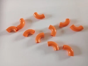 Lego 25214 Orange Round Brick Elbow 90 Deg Bend x 10 Pieces 6372659 BNIP - Picture 1 of 7