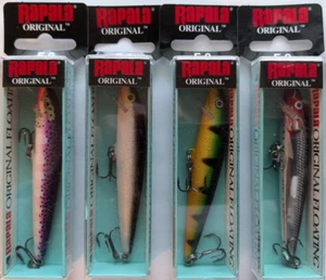 4 - Rapala Original Floating Minnow - Größe 9 - 3-1/2" - 3/16 oz. - Vier Farben! - Bild 1 von 1