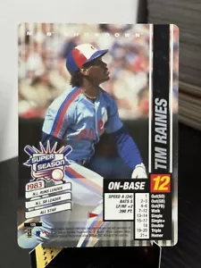 2002 Mlb Showdown Tim Raines Super Season Pennant Run #125 Montreal Expos - Picture 1 of 6