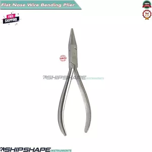 Flat Nose Utility Pliers Jewellery Craft Wire Bending Tooth Braces Loop Forming - Picture 1 of 11