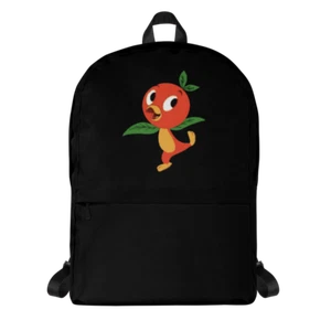 Mochila negra con estampado personalizado Florida Orange Bird - Imagen 1 de 5