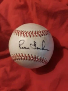 RENE LACHEMANN SIGNED AUTOGRAPHED ONL BASEBALL Athletics Marlins! Matt Mantei - Picture 1 of 3