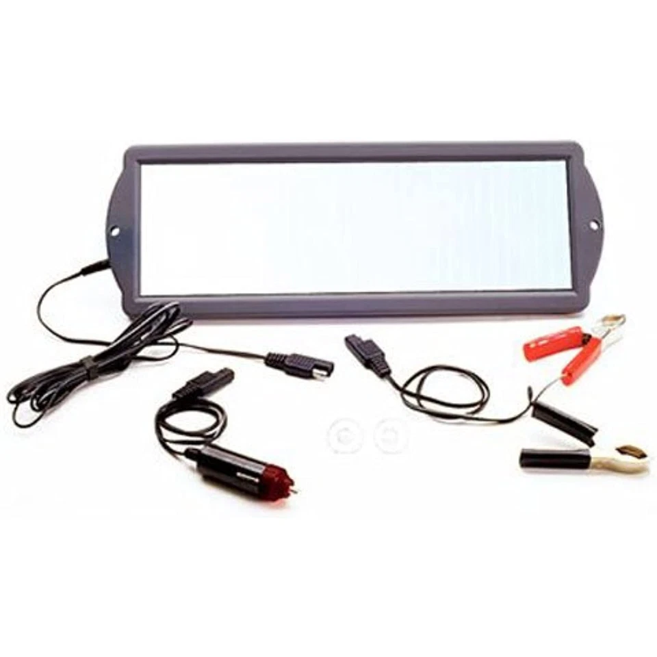 Cargador de mantenimiento de batería Coleman de 2 vatios con panel solar de 12 voltios con abrazaderas y enchufe de CC Foto 1 de 4