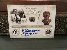 National Treasures Emblems of the Hall Autograph Rams Deacon Jones 16/49 2011