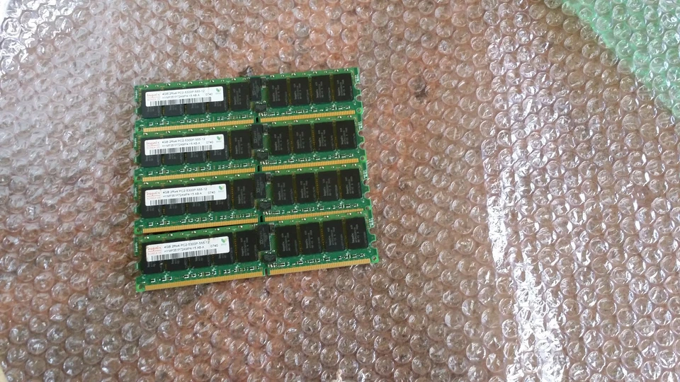 16GB (4x 4GB) Dell PowerEdge R300 T300  PC2-5300P SAMSUNG HYNIX MICRON - Image 1 of 1