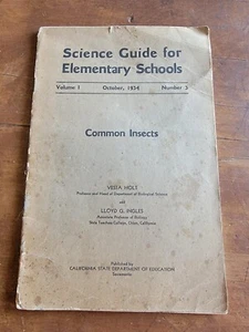 Common Insects, Science Guide for Elementary Schools 1934 California Education - Bild 1 von 6