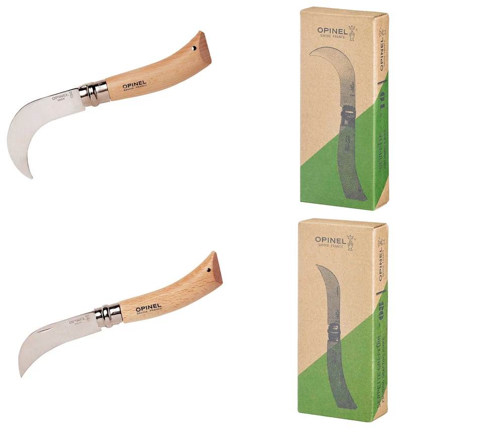 Opinel Gärtnermesser Buche rostfrei Klappmesser Garten Arbreits Messer Blumen