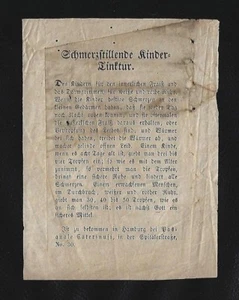  sehr altes Erklärungsbeiblatt zur deutschen Medizin 18. Jahrhundert - Bild 1 von 1