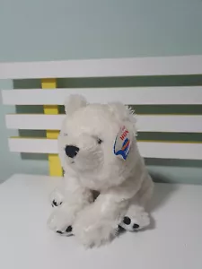 POLAR BEAR PLUSH TOY NANUK SOFT CUDDLES STUFFED ANIMAL 24CM TALL 19CM WIDE - Picture 1 of 3