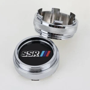 4 pcs 60 mm for SSR Black Badge Emblem Alloy Wheel Center Caps Hub Caps Rim Caps - Picture 1 of 4